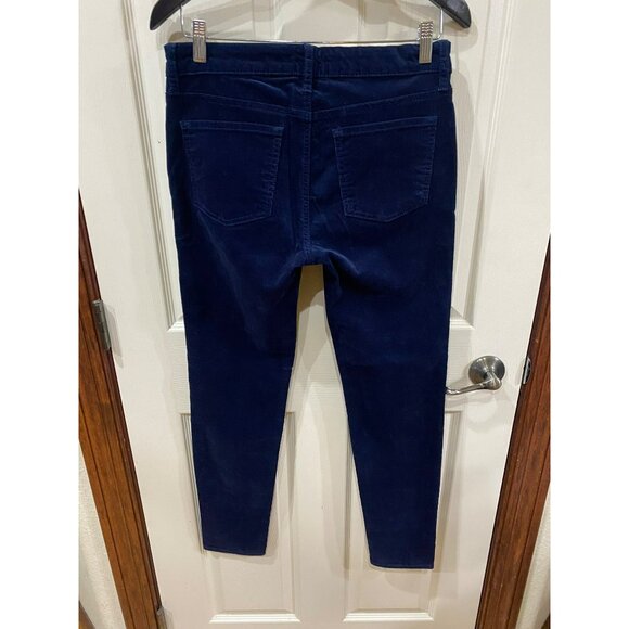 Edyson Womens Navy Blue Corduroy Hampton Skinny Pants Size 28 Like New - Picture 3 of 8
